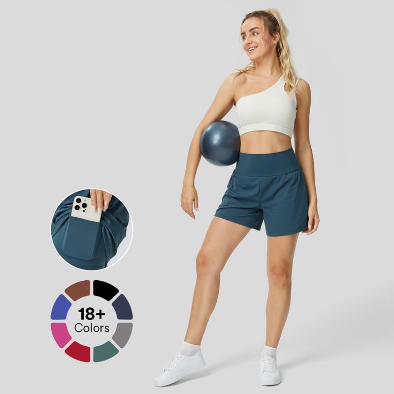 Halara Super High Waisted Back Pocket & Side Hidden Pocket 2-in-1 Yoga