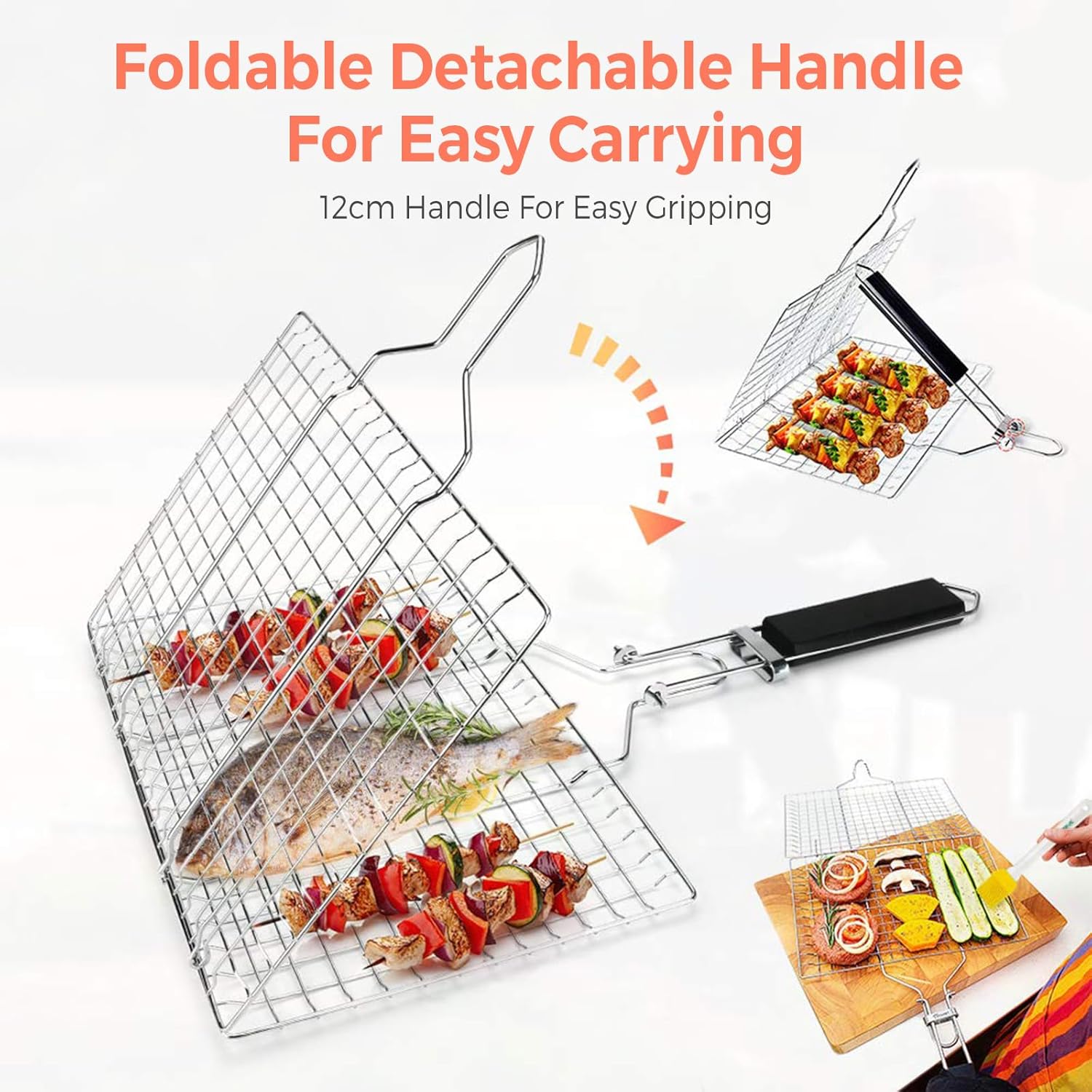 GrillMate™ Folding BBQ Basket