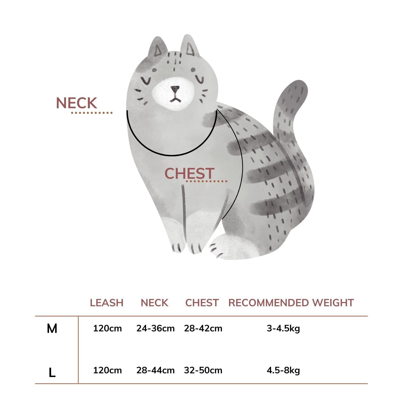 Daisy Backpack-Style Cat Harness & Leash Set