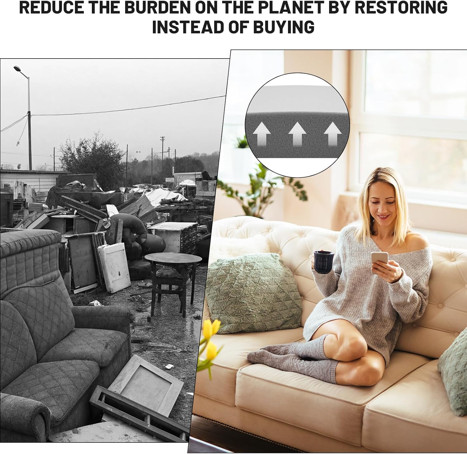 🔥Last Day Special Price £12.99!!🛋️Couch Cushion Support For Sagging Seat