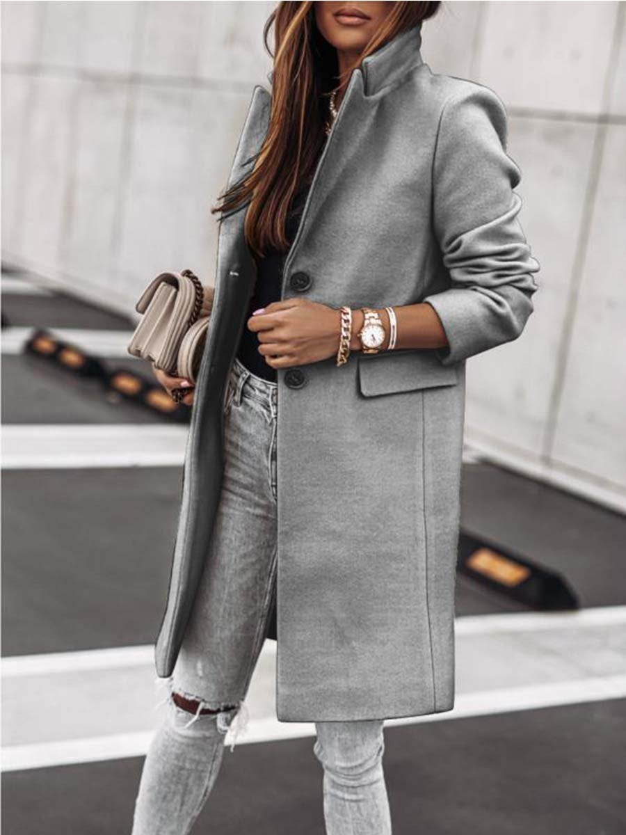 Button Slim Coat