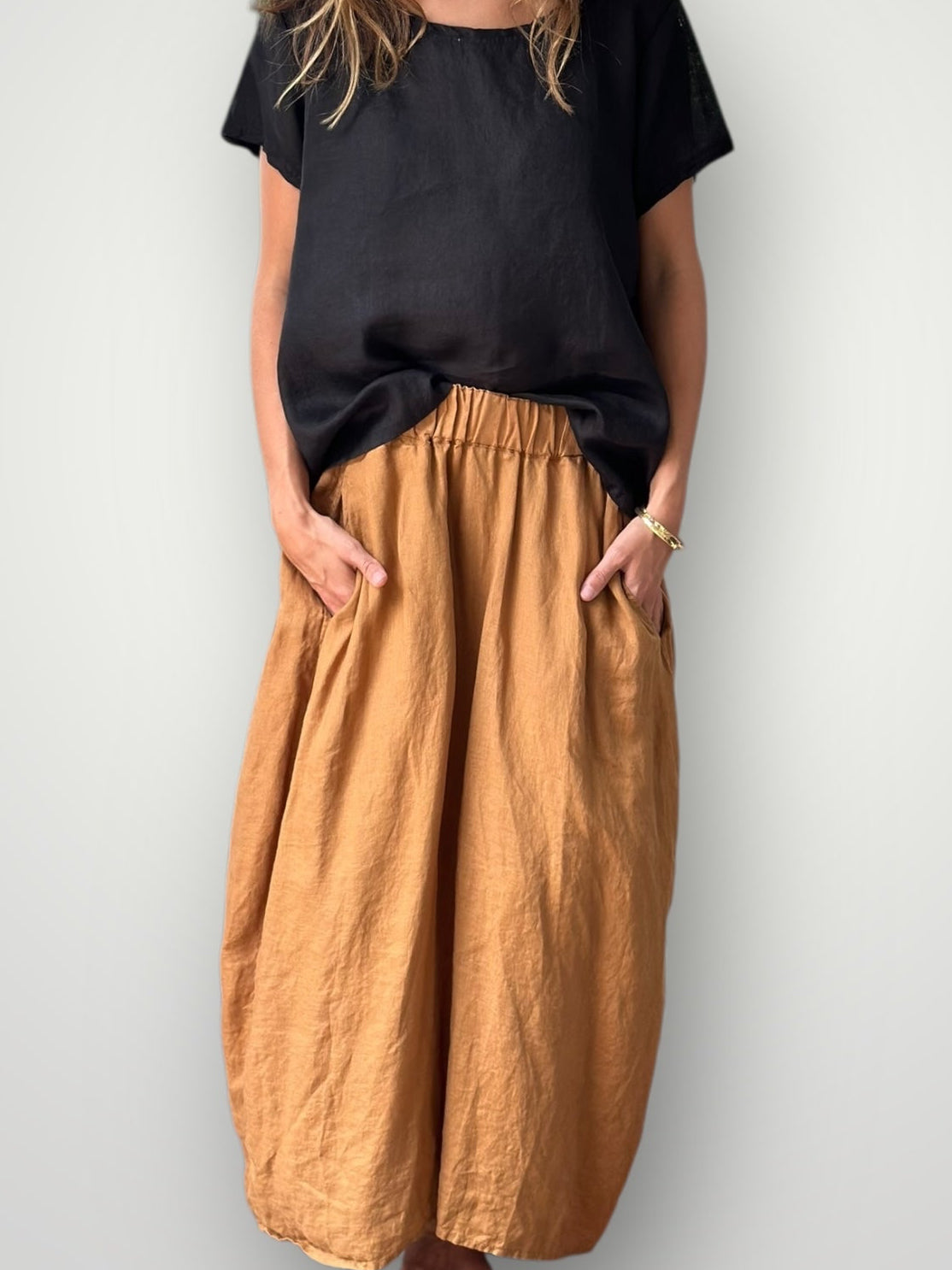 caramel linen