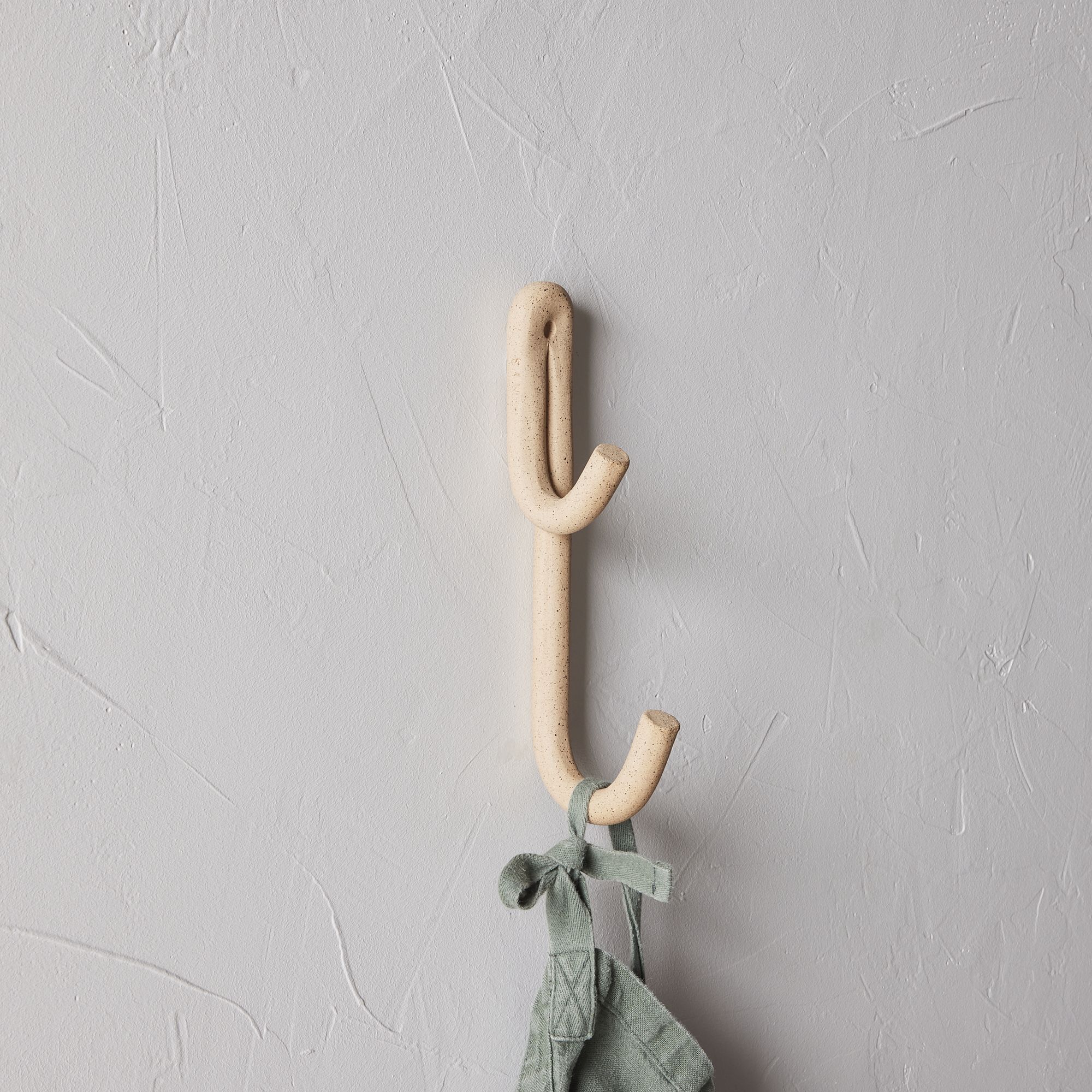 Handmade Ceramic Leggy Long Wall Hook