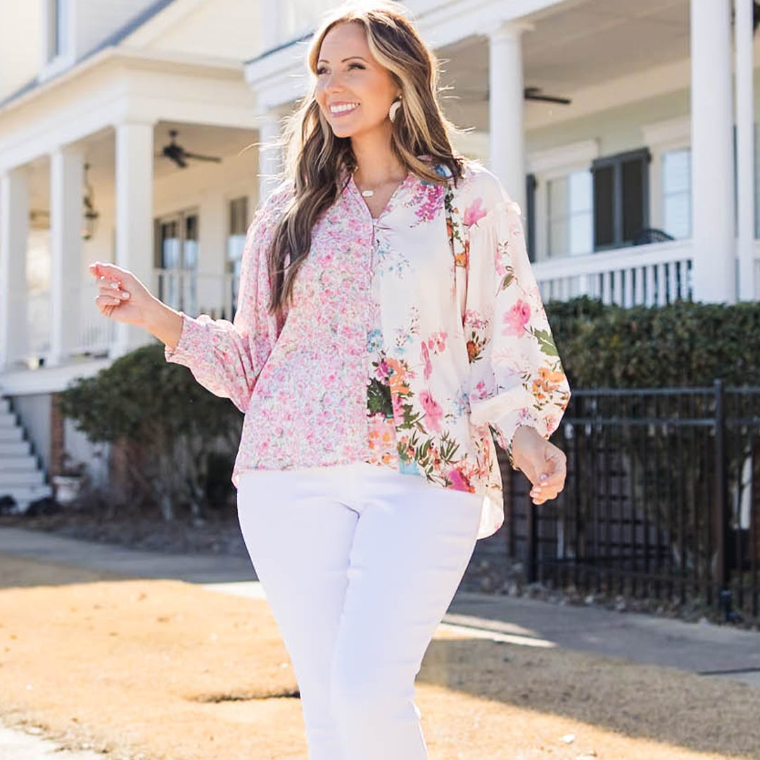 Blissful Song Top. Pink