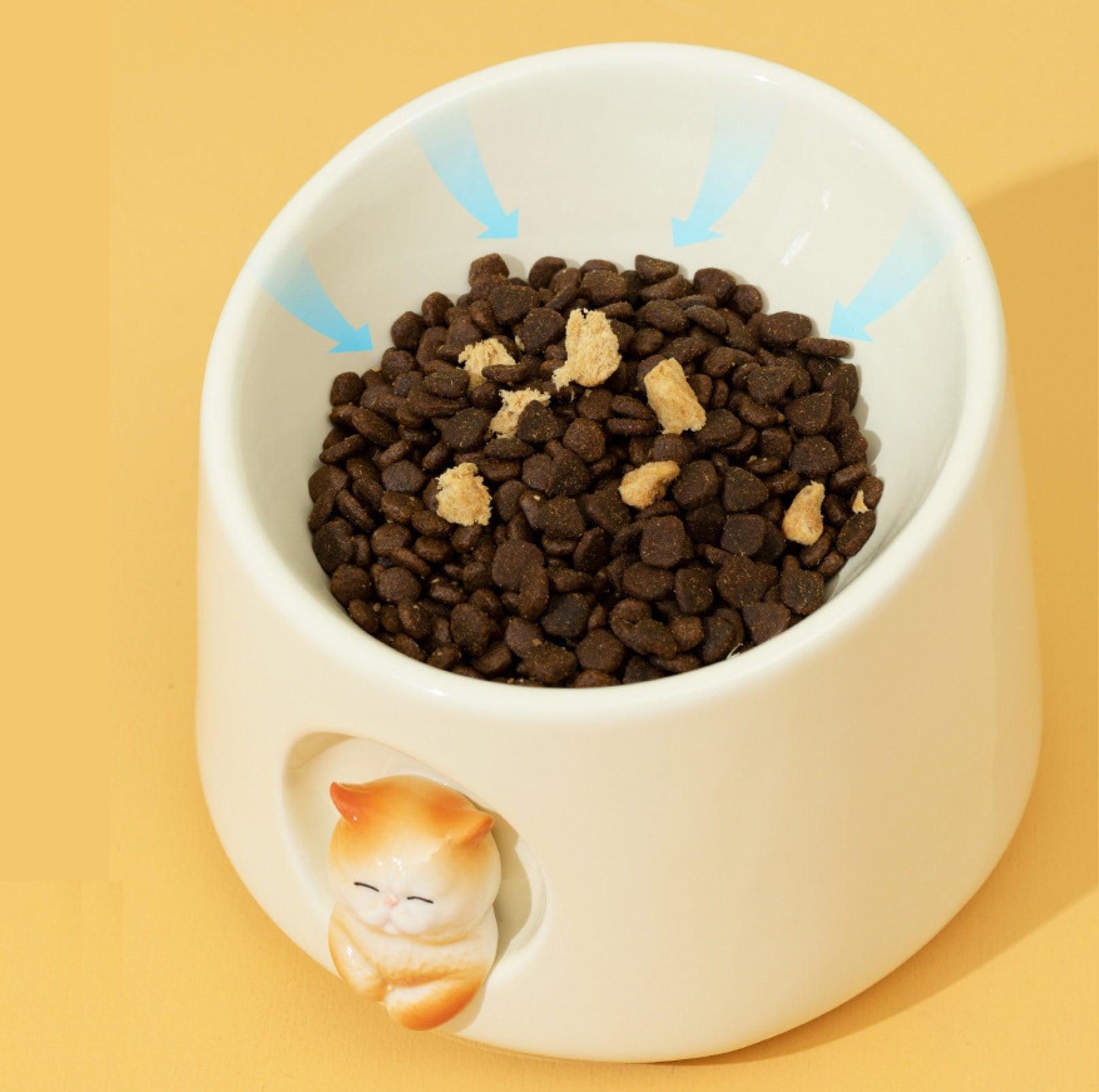 Adorable 3D Ceramic Cat Bowls Small Dog Bowls