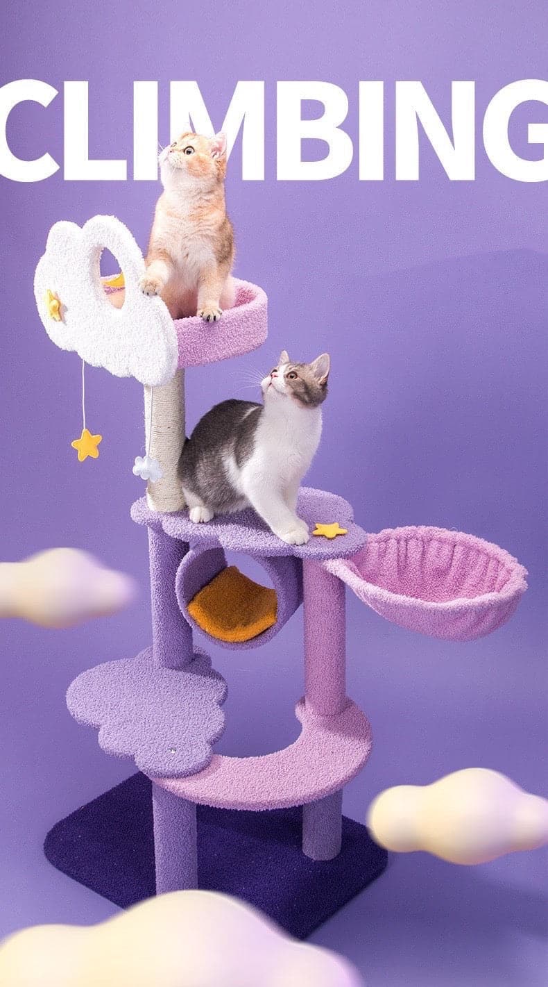 165cm |150cm Dream Cat Scratching Tree – Purple