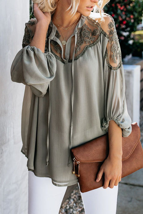 Sweet Love Floral Embroidery Shirt - 3 Colors