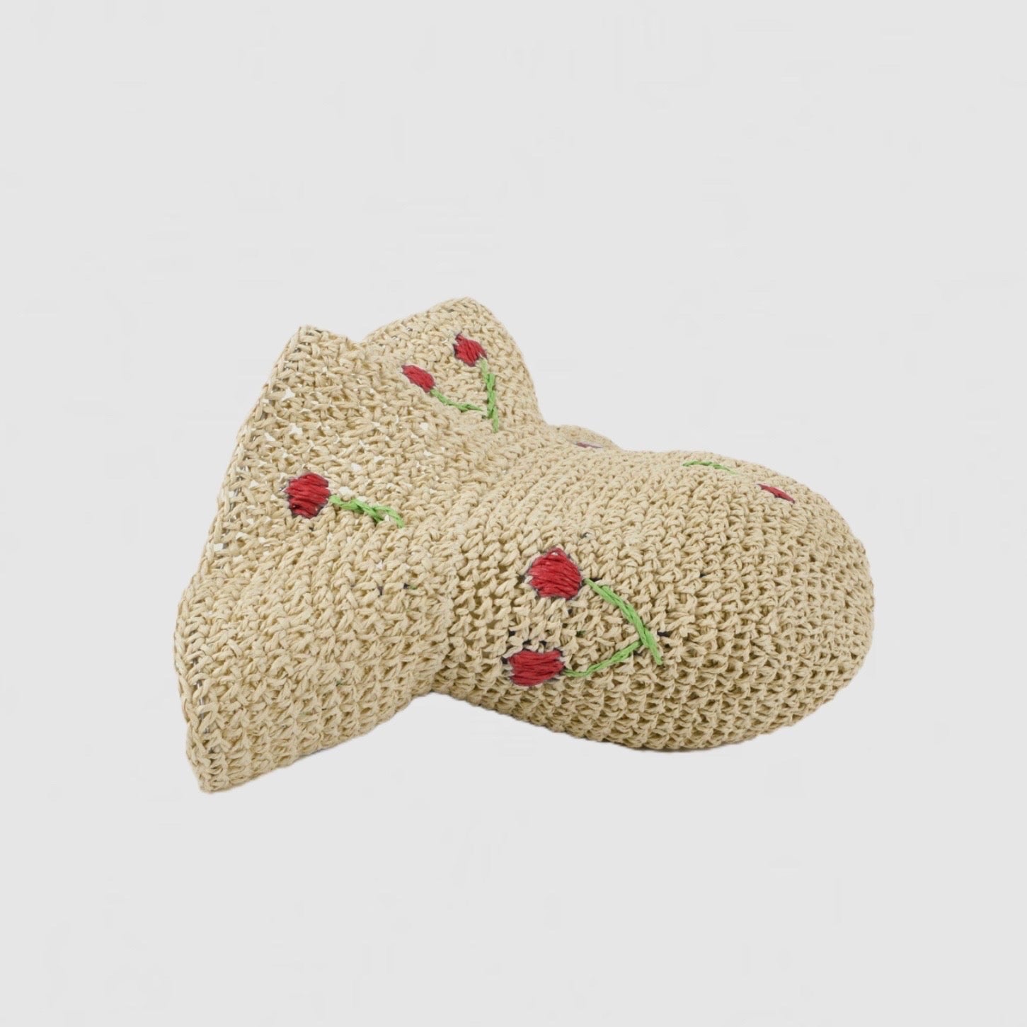 Cherry Foldable Straw Hat