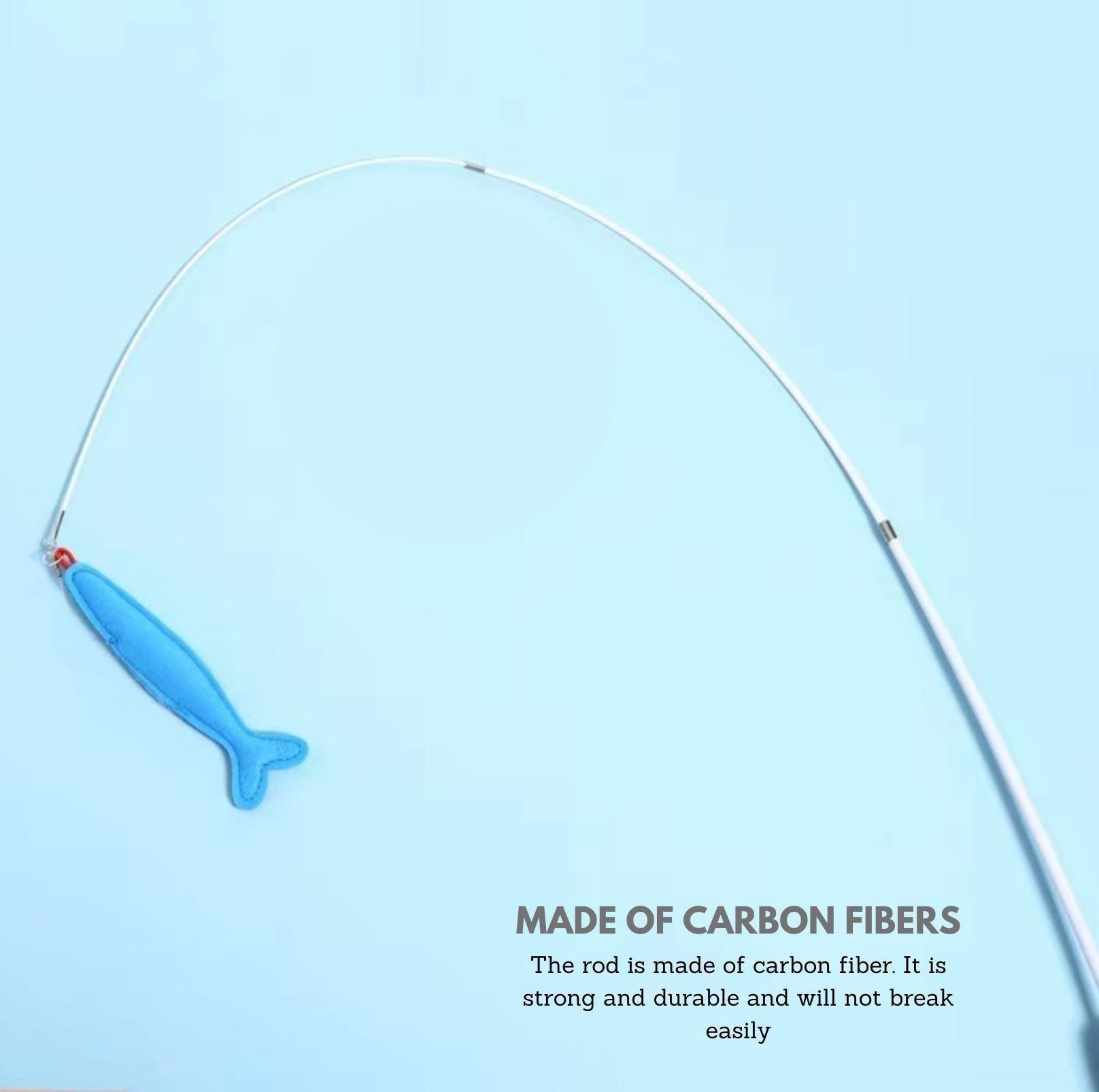 Premium Retractable Catnip Cat stick Toy with 5 Cartoon Heads