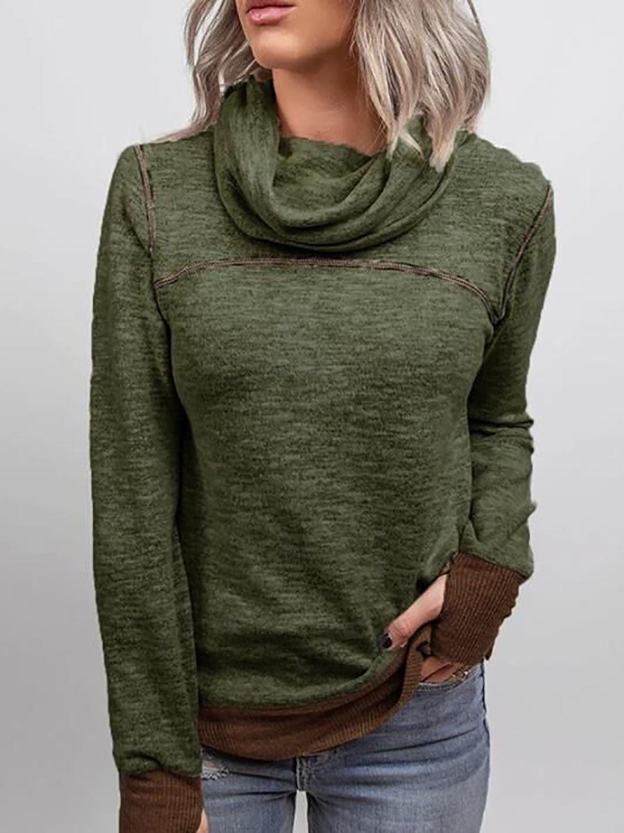 Piled Collar Sweatshirt