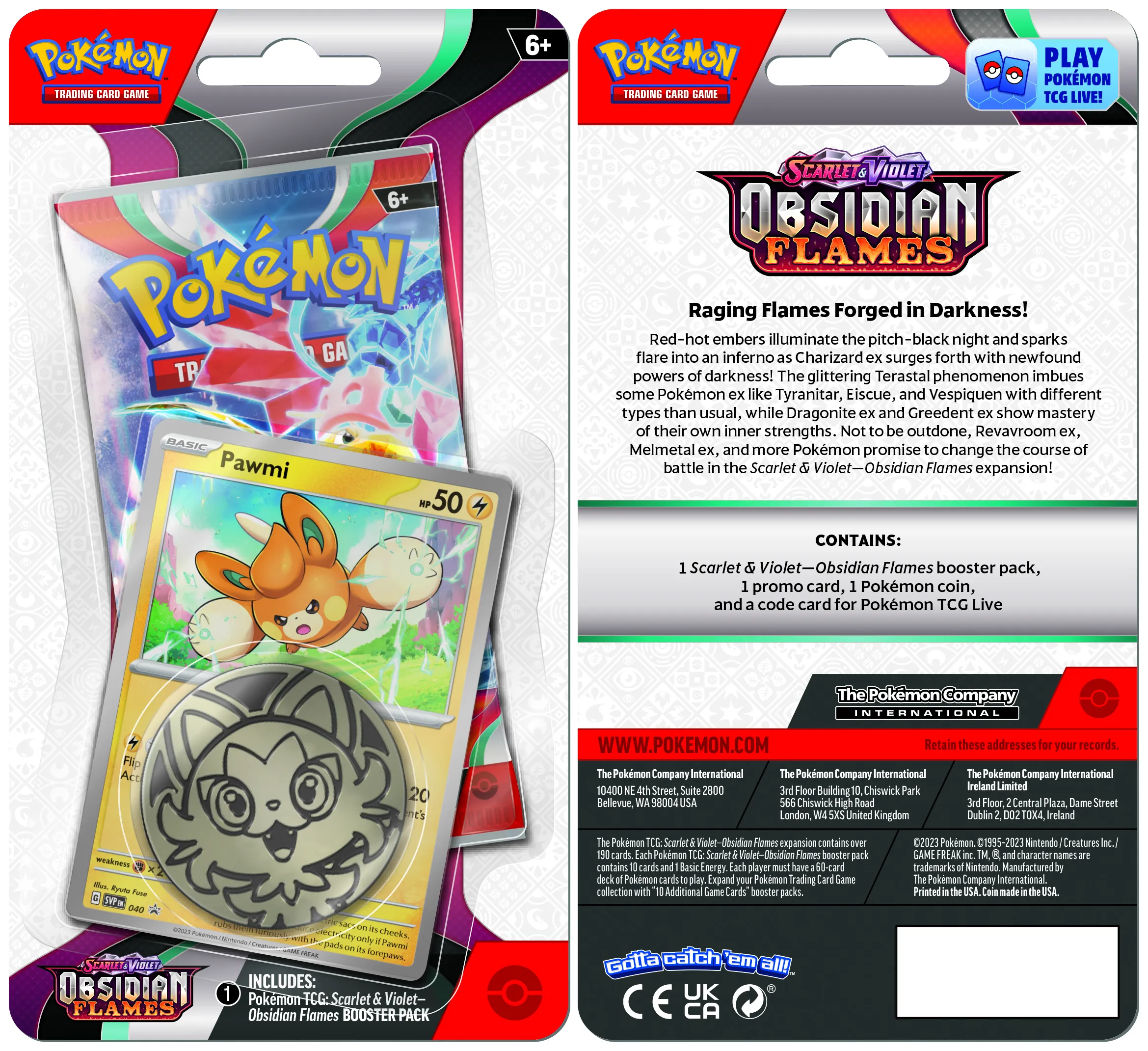 Pokémon: Scarlet & Violet - Obsidian Flames Checklane Blister Combo