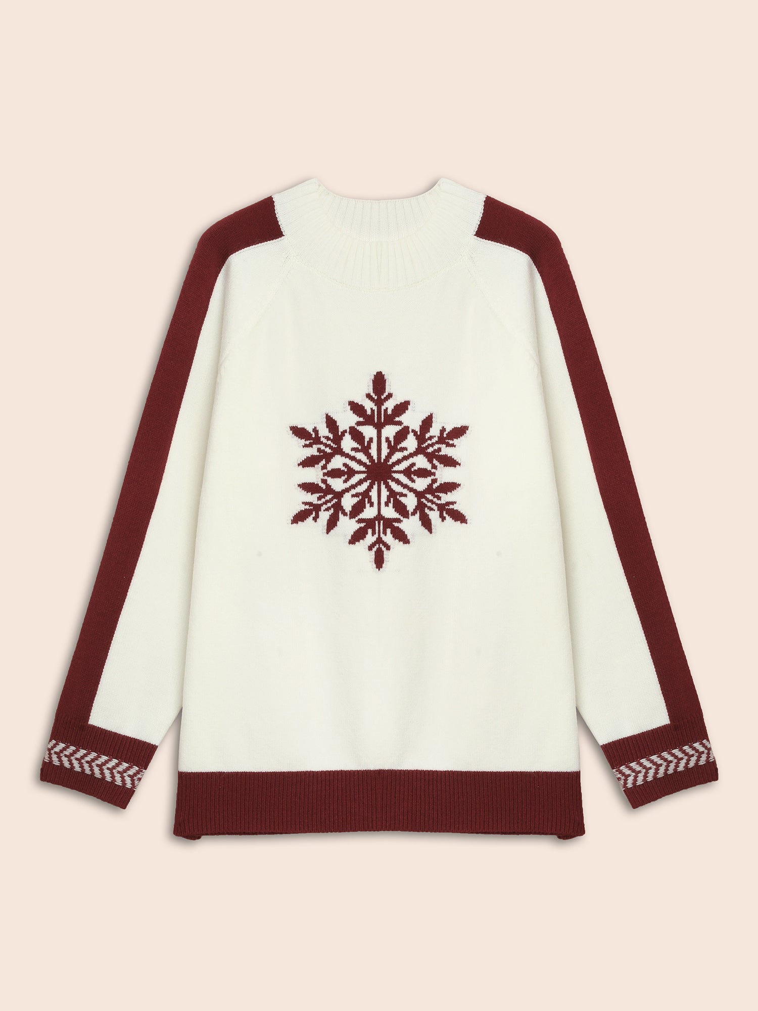 Supersoft Essentials Snowflakes Pattern Knit Pullover
