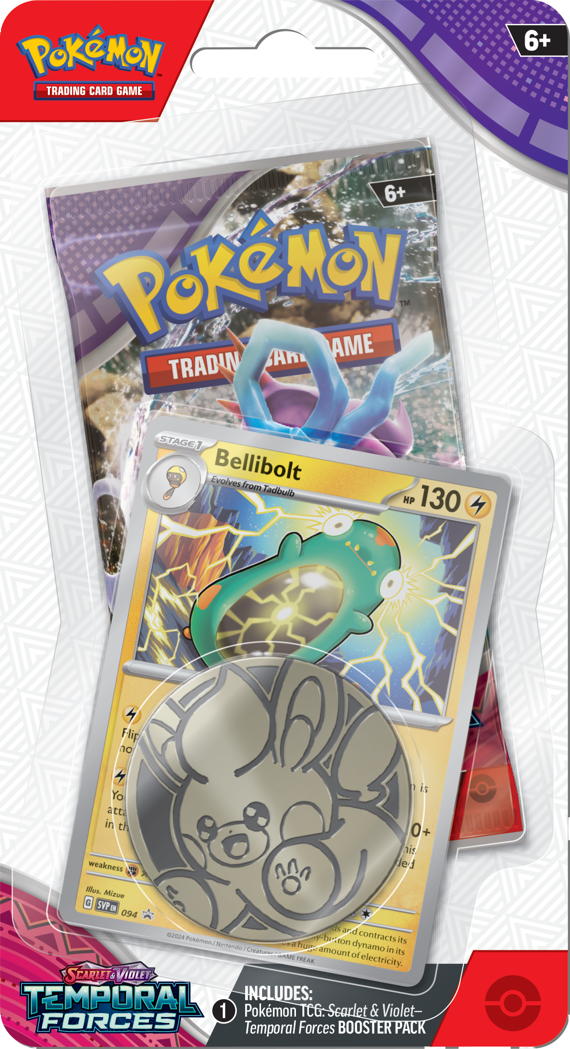 Pokémon TCG: Scarlet & Violet: Temporal Forces Checklane Blister Packs
