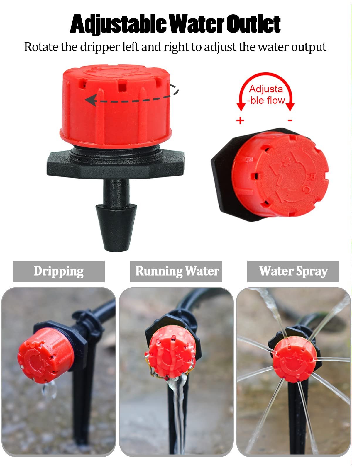 🔥200PCS🔥Adjustable Irrigation Drippers