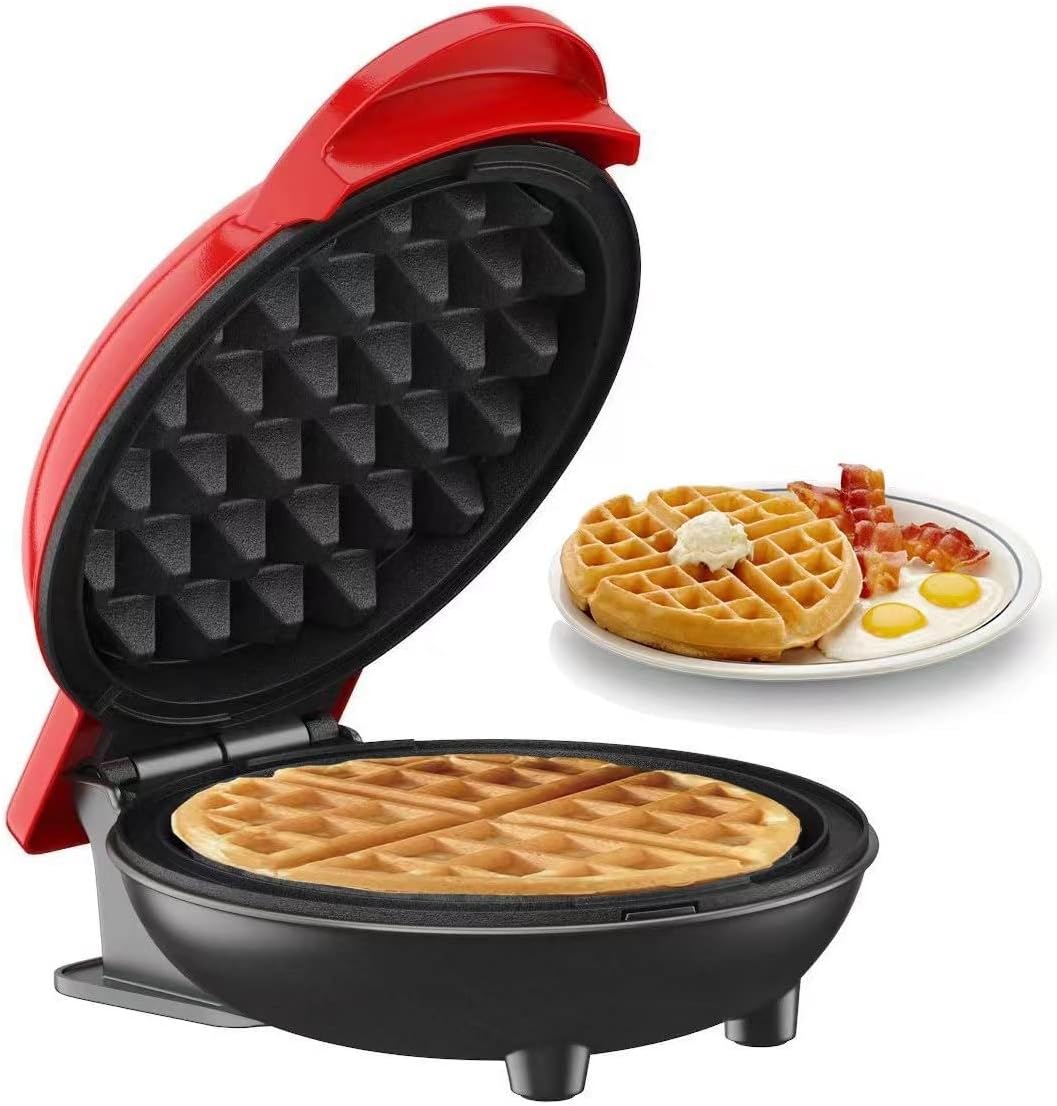 Mini Non-Stick Waffles Maker. Portable Electric Waffle Iron Machine