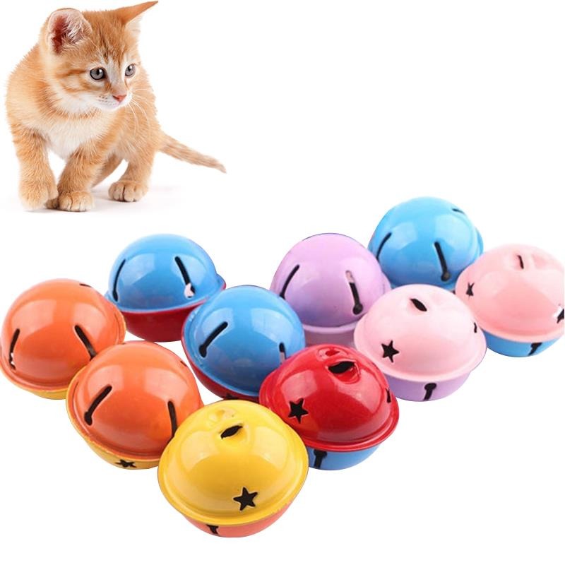 10Pcs Cat Star Design Interactive Toy Bells For Cat
