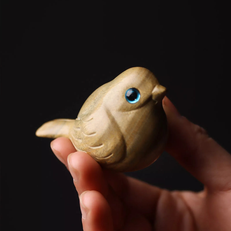 Handmade Wood Carved Bird