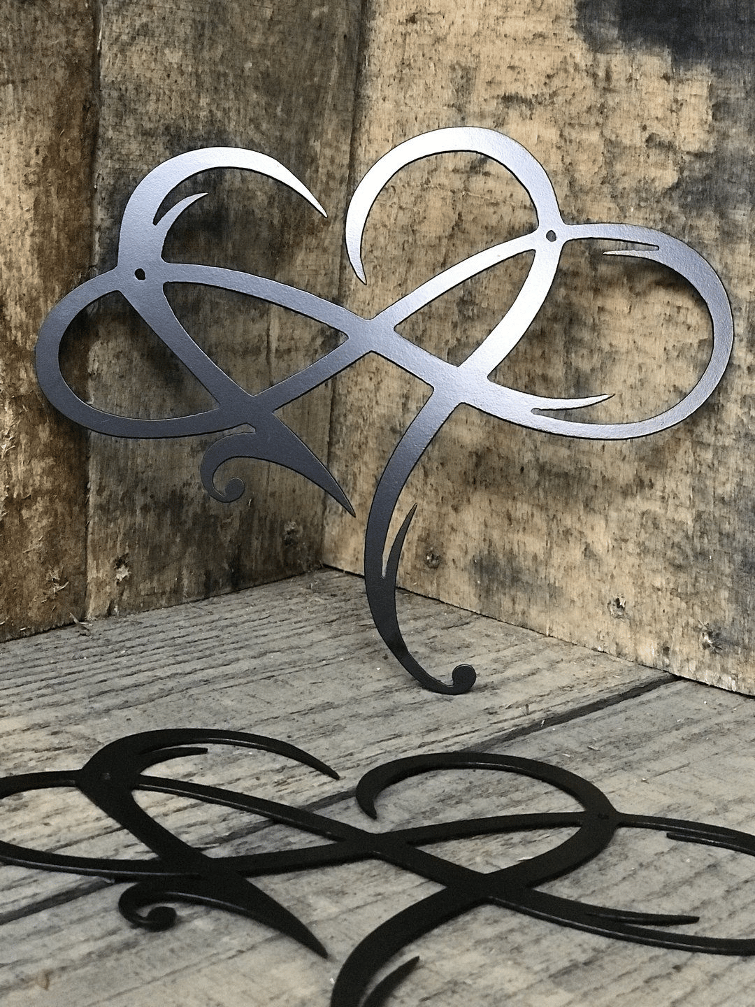 Infinity heart - Steel wall decor Metal Wall art
