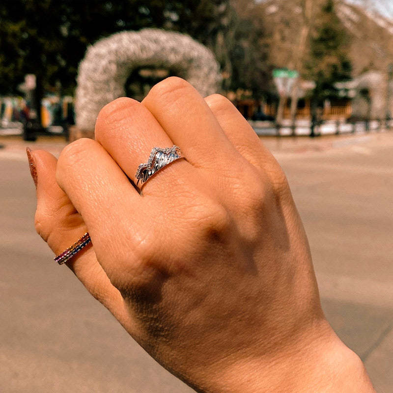 💪Get Stronger Mountain Ring ( Set Of 2 )🎁