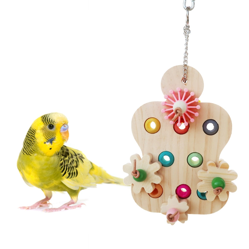 Interactive Wooden Puzzle For Birds