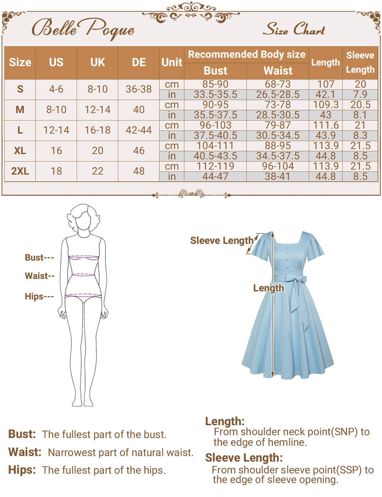 Square Neck Dress Summer Ruffle Sleeve A Line 1950s Tea Party Dresses with Pockets