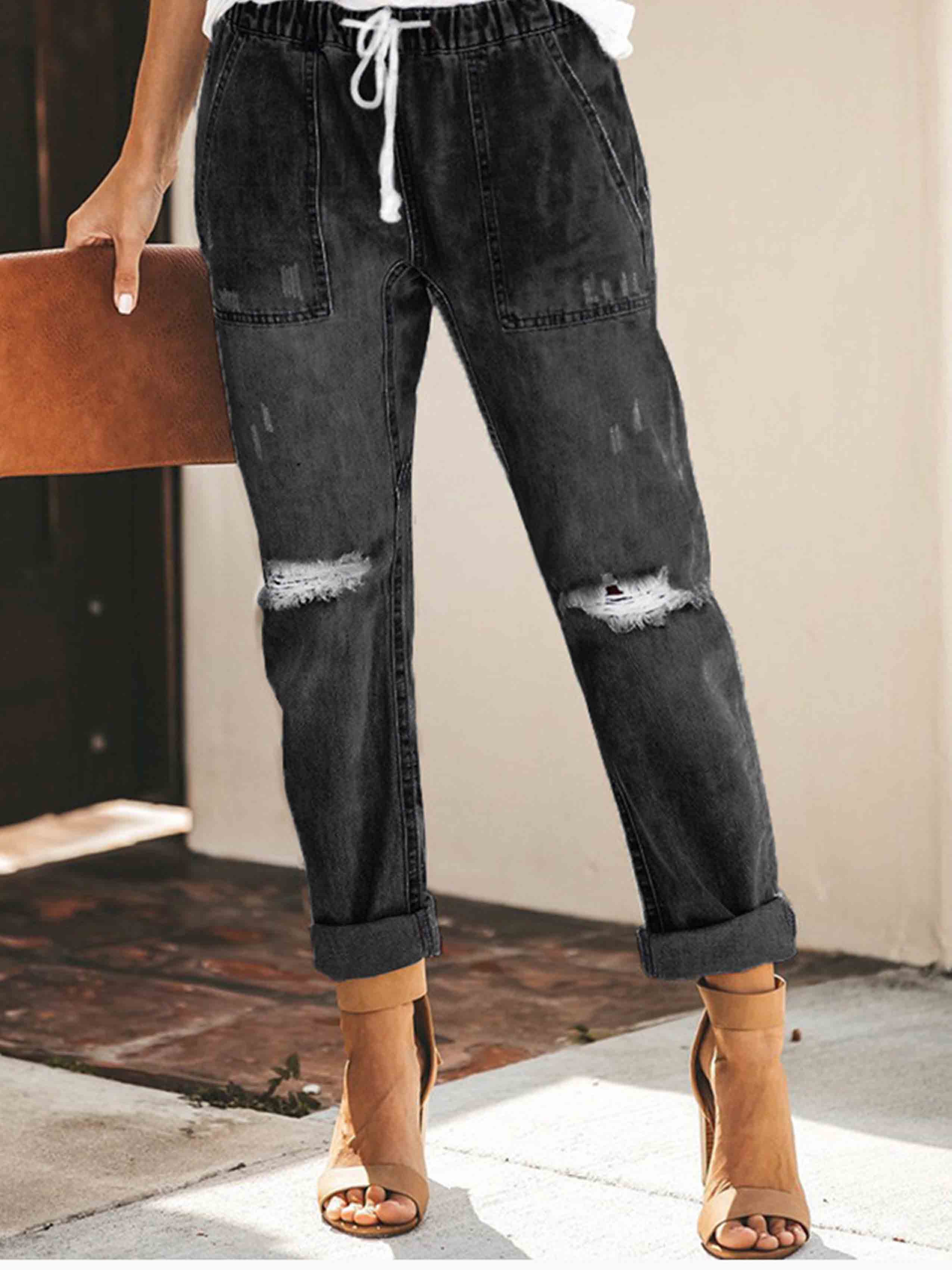 Women's Ripped Jeans (2 colors)