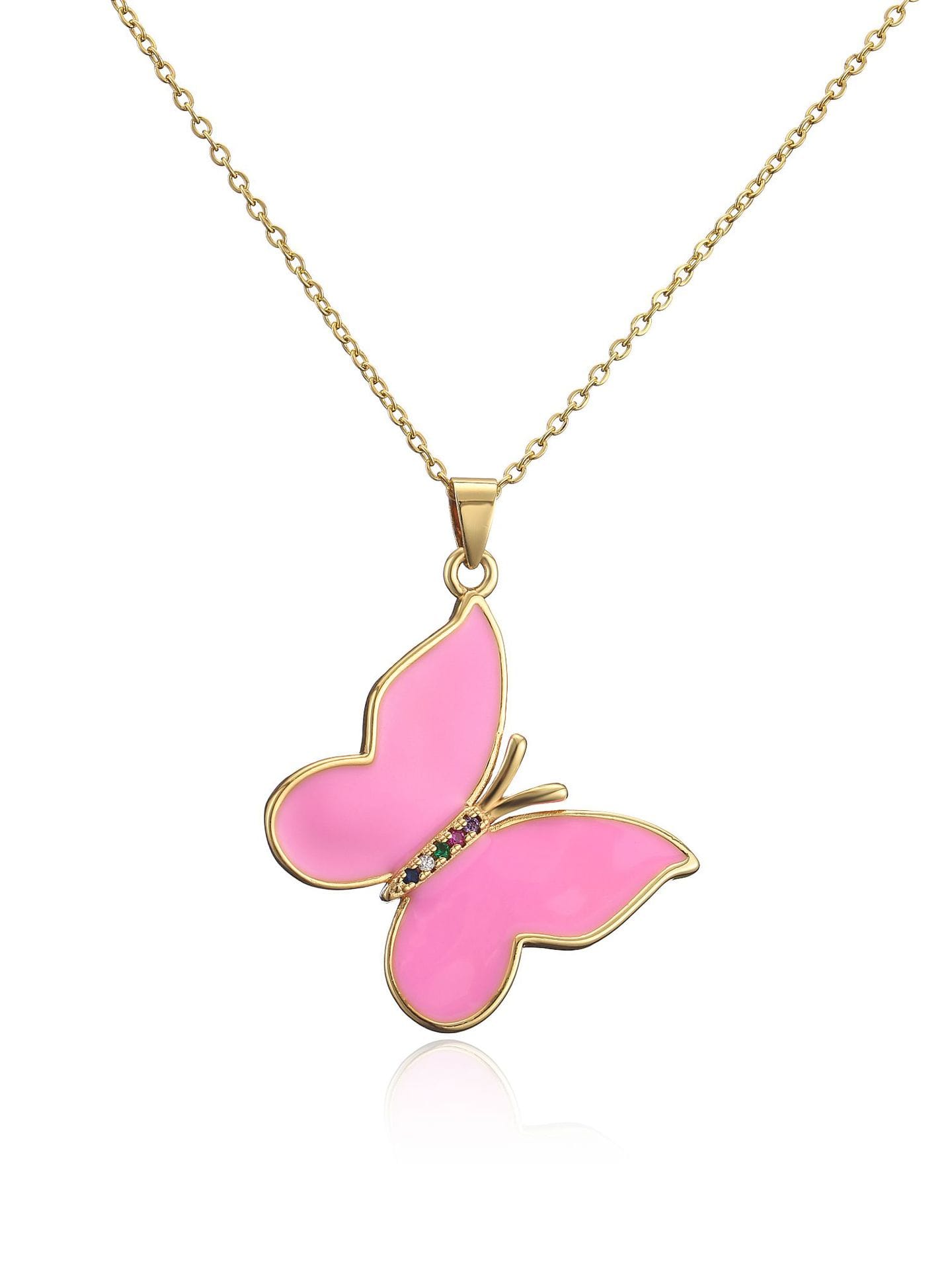 Butterfly Pendant & Chain