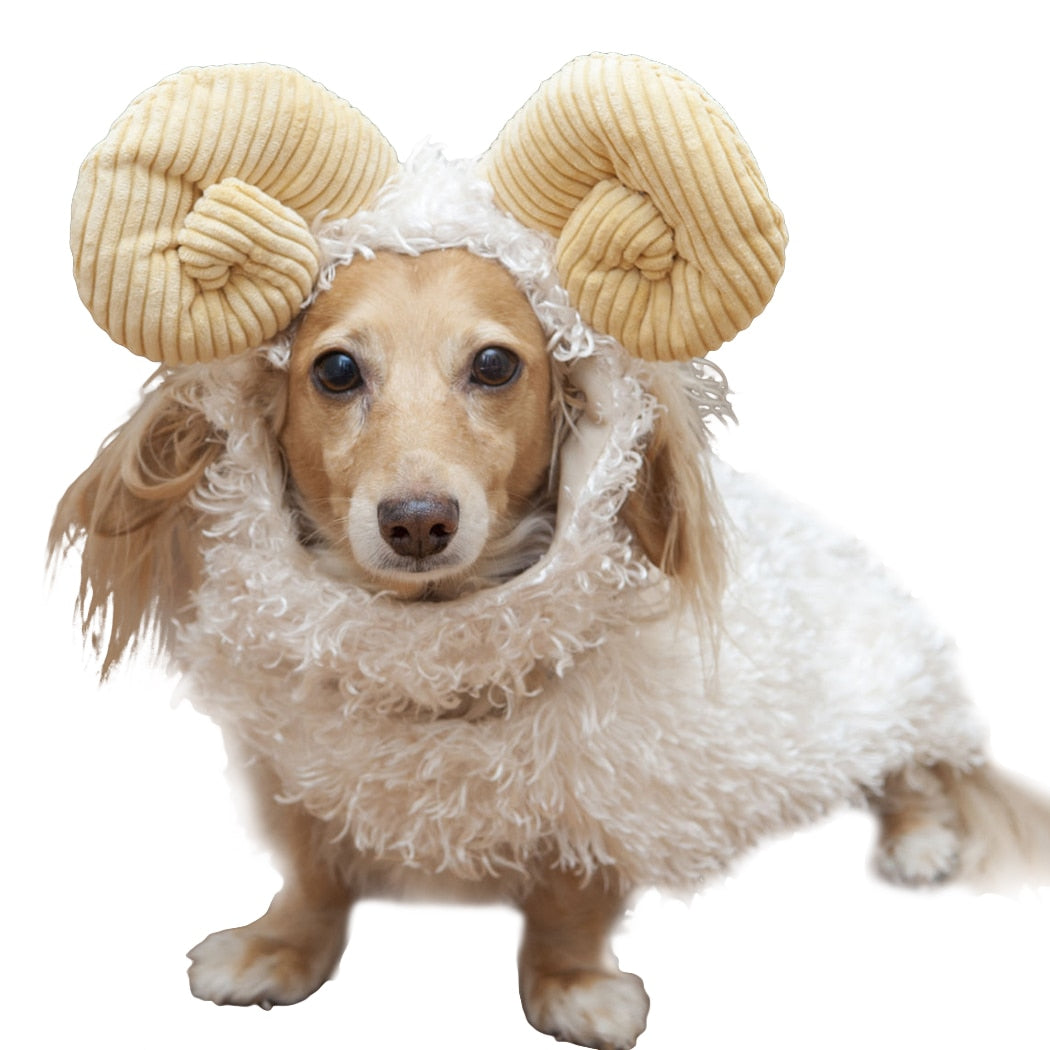 Goat Costume Head Piece For Dogs