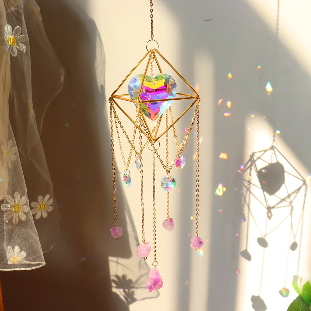 Crystal Heart Suncatcher