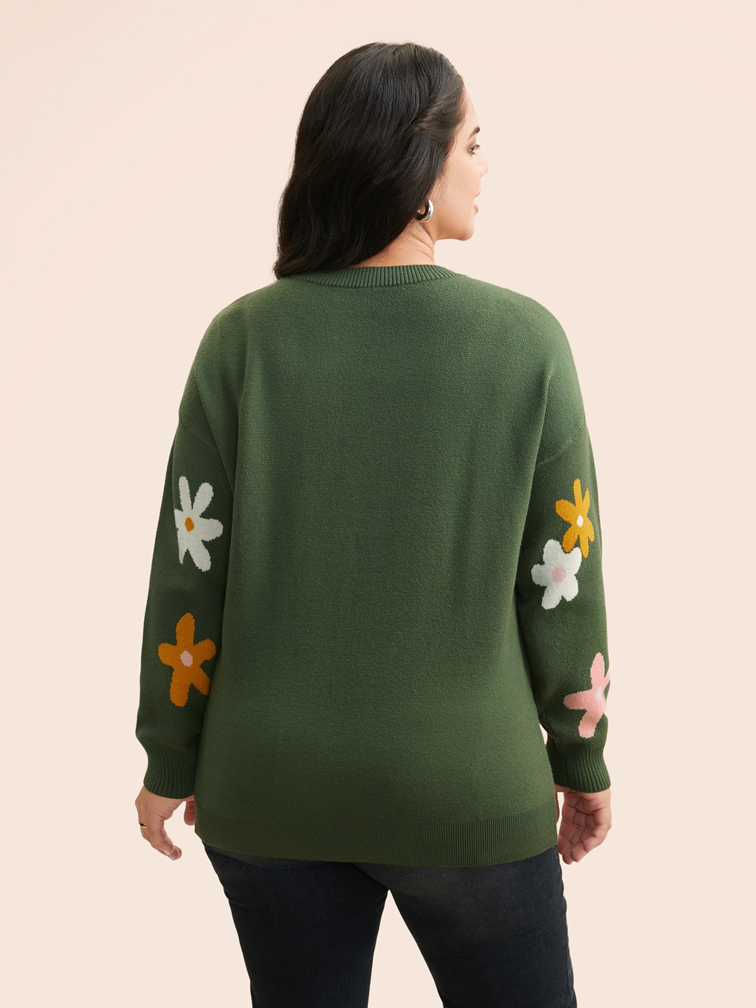 Supersoft Essentials Floral Crew Neck Pullover