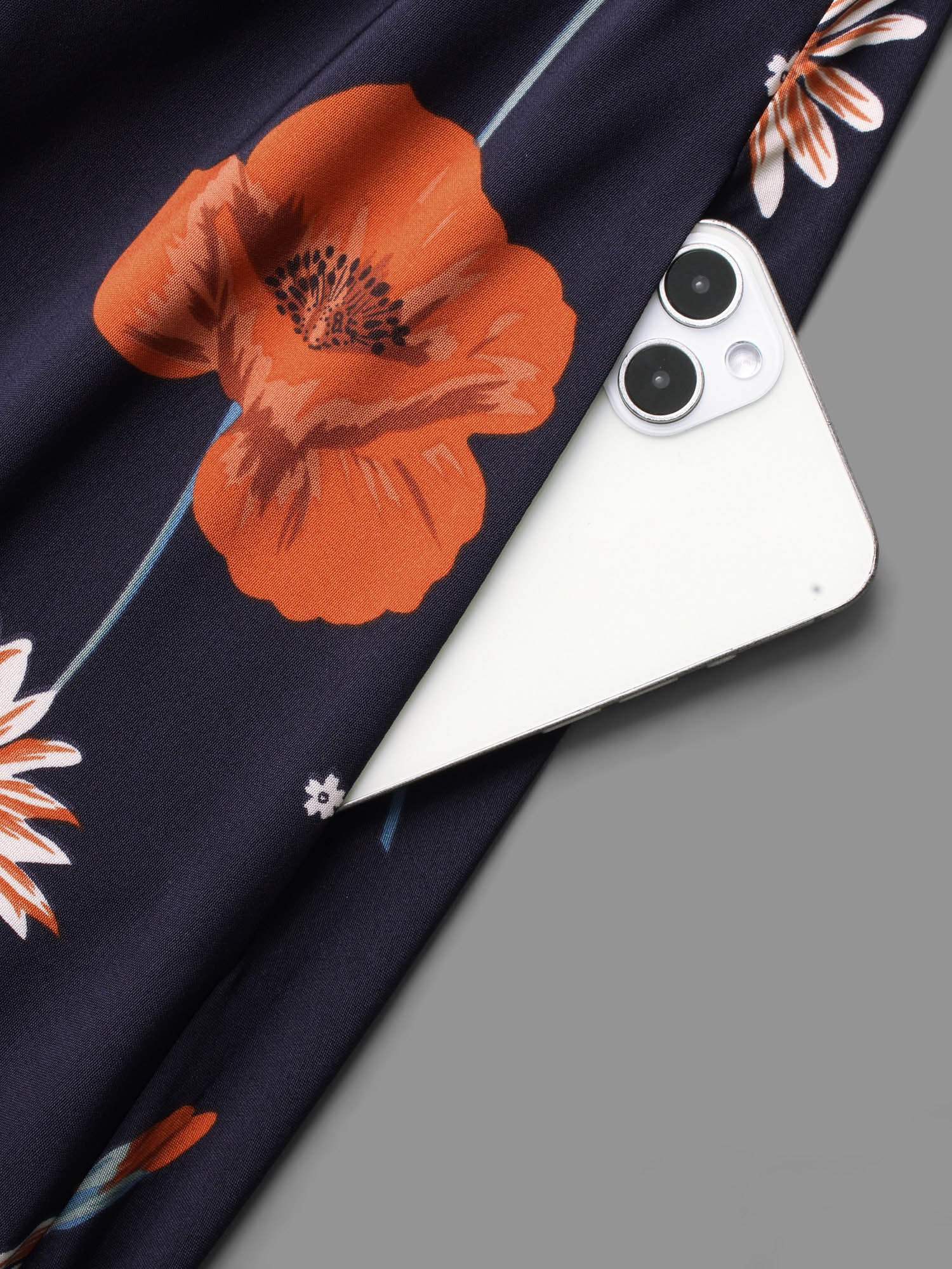 Floral Boho Print Lantern Sleeve Dress