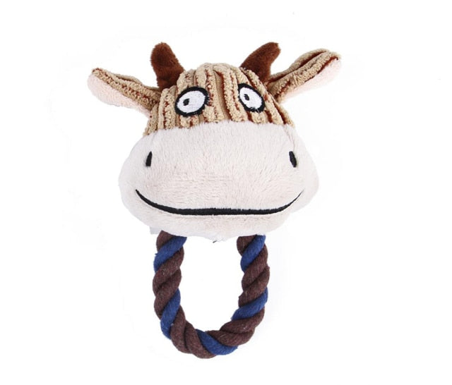 Squeak Animal-Shaped Toys For Dogs