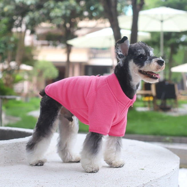 Two-Legged Fleece Solid Color Jacket Coat