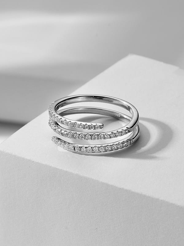925 Sterling Silver Cubic Zirconia Ring