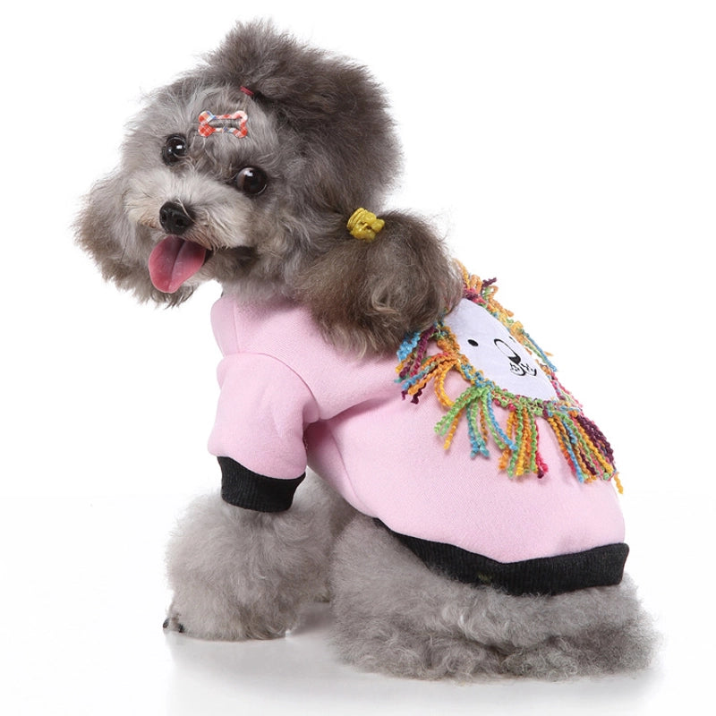 Casual Polyester Lion Pet Clothing
