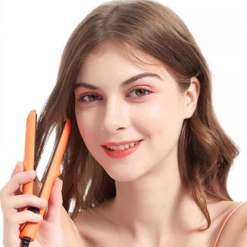 2-in-1 Mini Curling Wand & Flat Iron Hair Straightener50% OFF