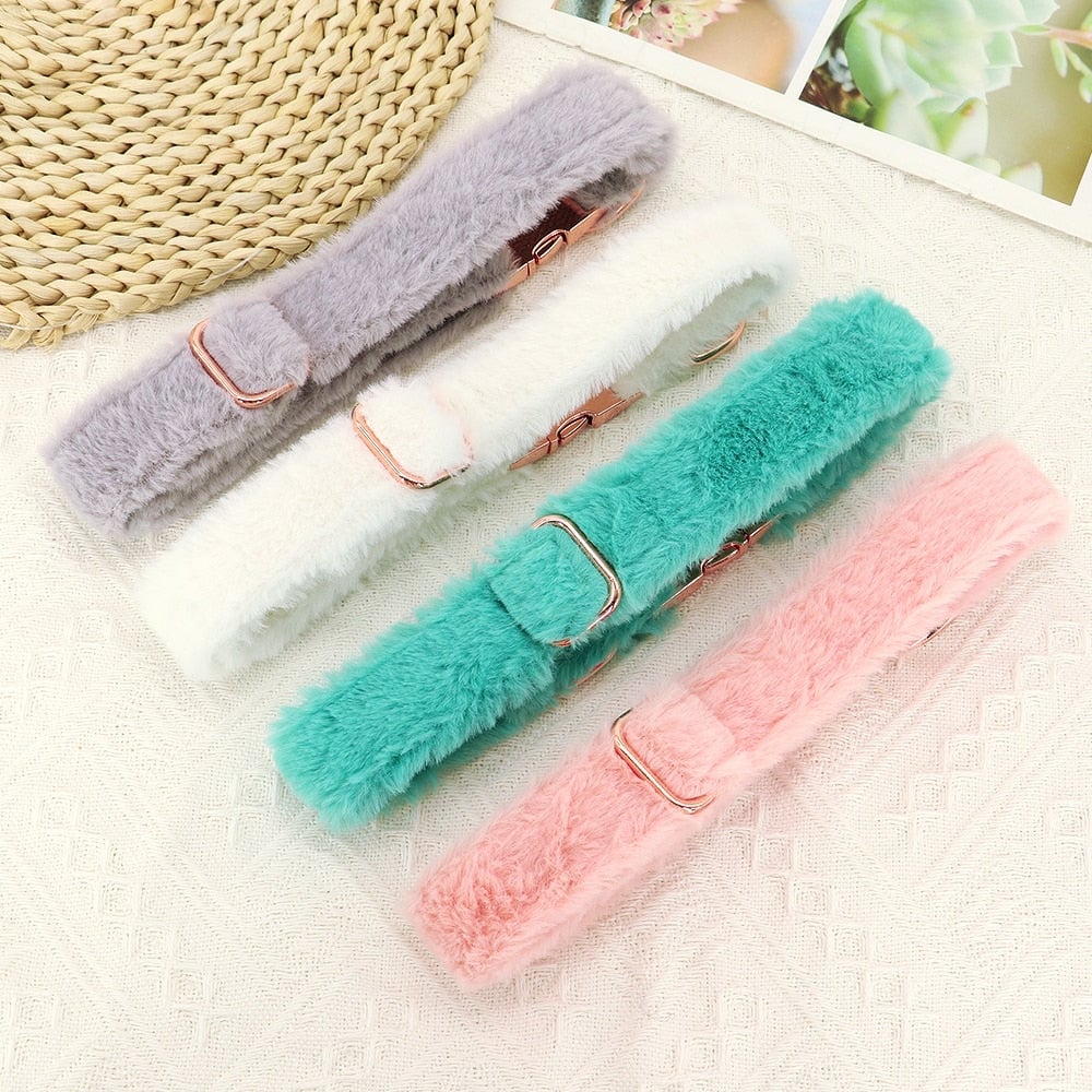Soft Furry Personalized Dog Cat Collar