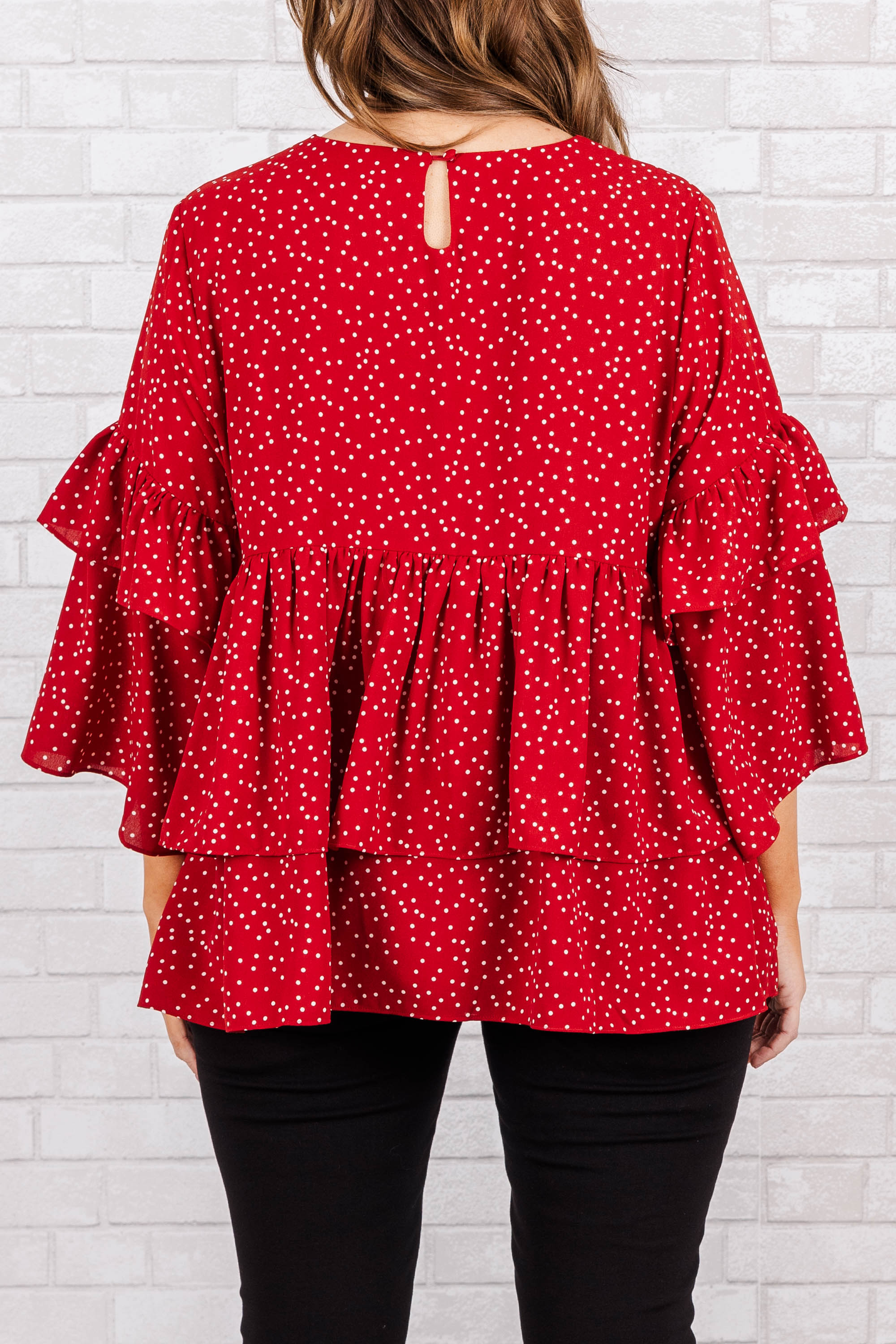 Wistfully Wonderful Top. Red