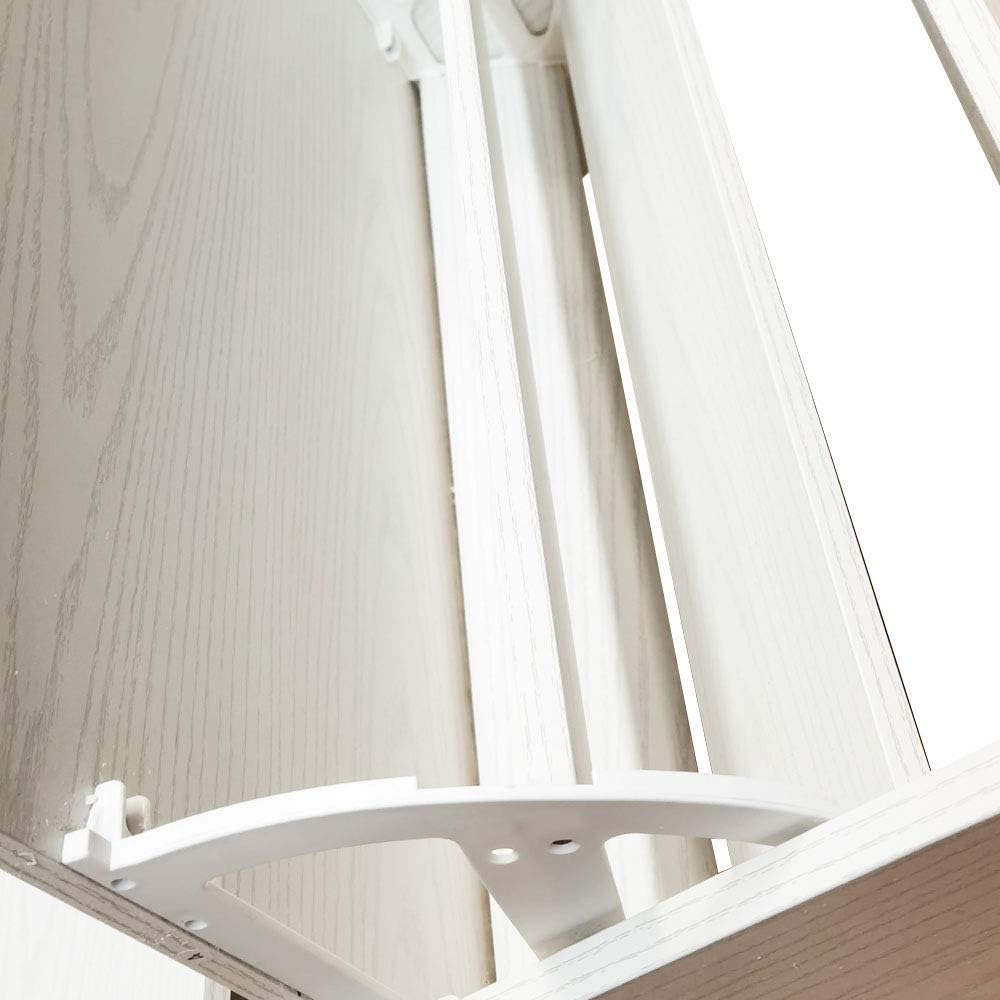 Wood Shoe Cabinet with 3 Doors, Shoe Cabinets, Retractable Handles, Double Depth, 63 x 24 x 115 cm