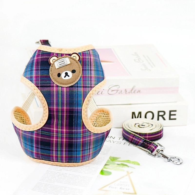 Minimalist Classic Style Nylon Letter Color Block Leash