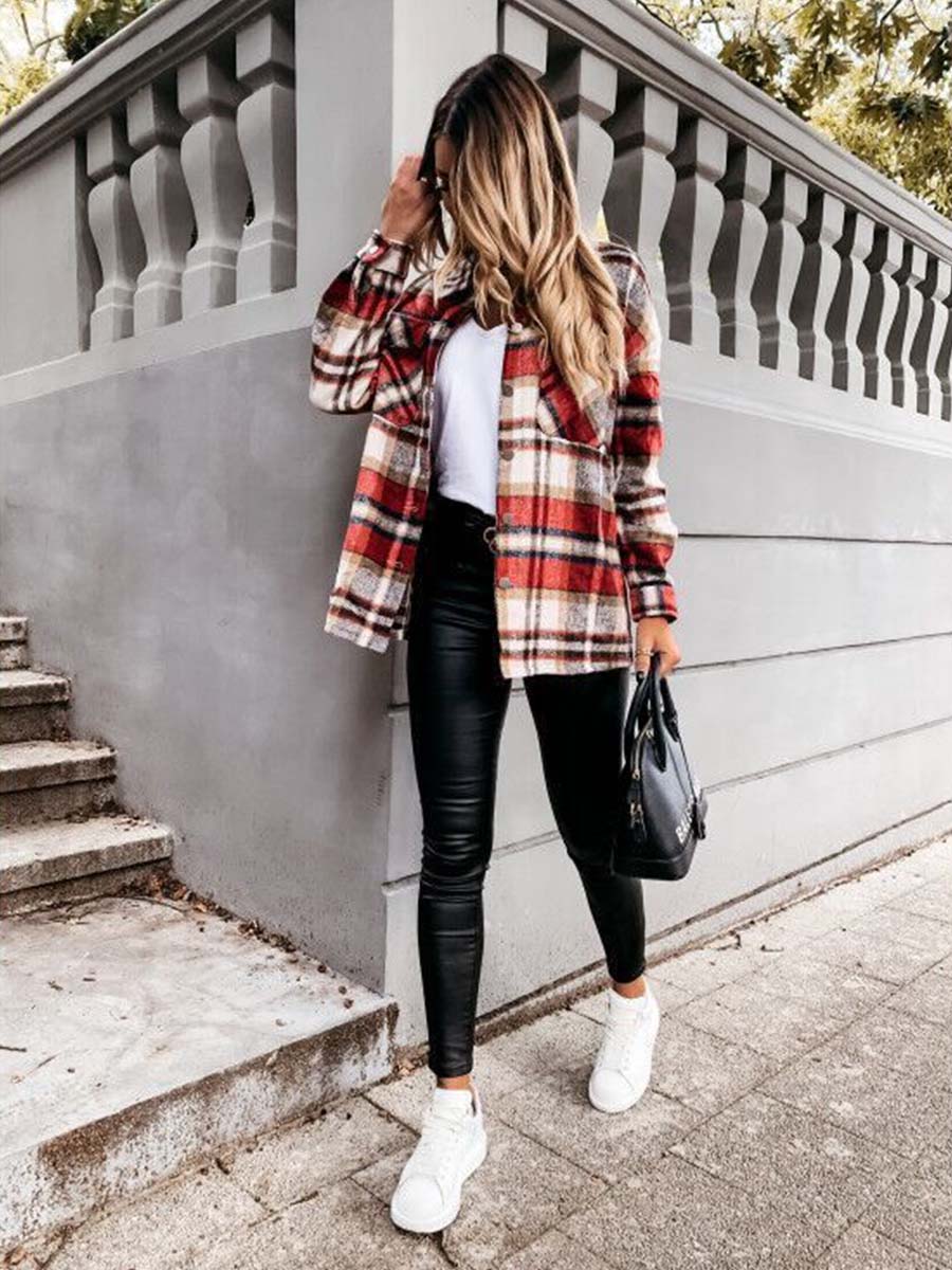 Pumpkin Patches Plaid Jacket(warm)