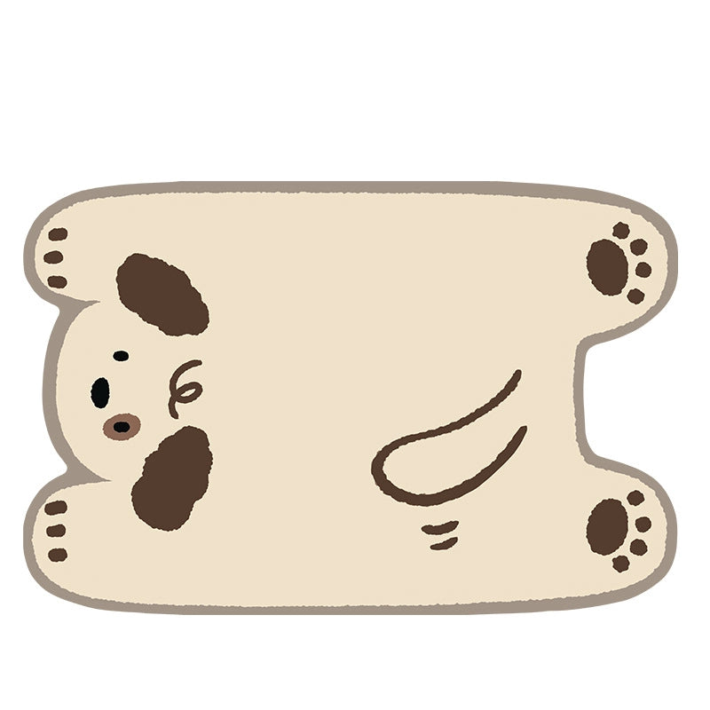Cute Animal Faux Leather Carpet Bathing