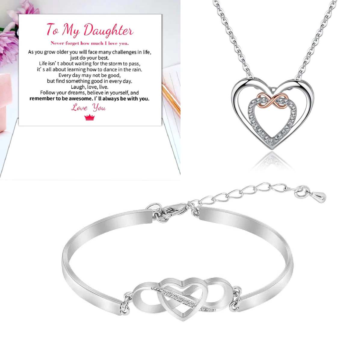 💝Stylish Double Heart Necklace💕