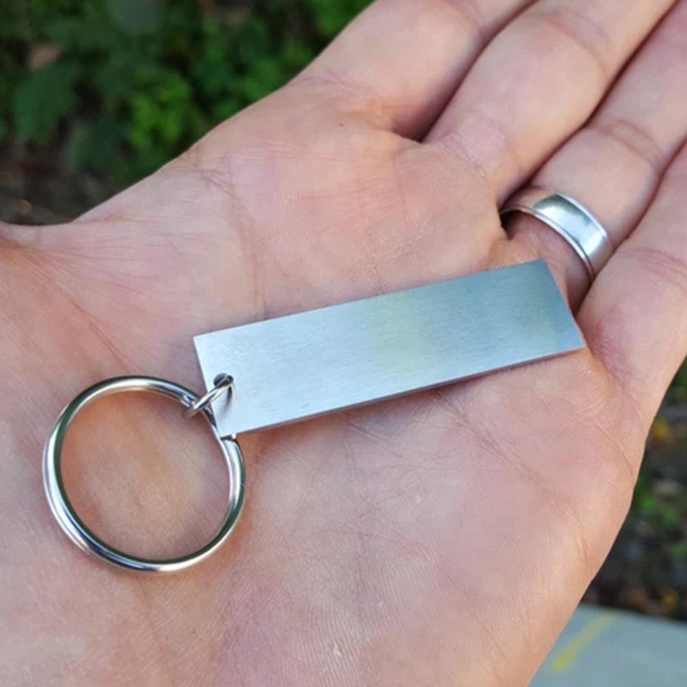 Stainless Steel  I am strong Keychain