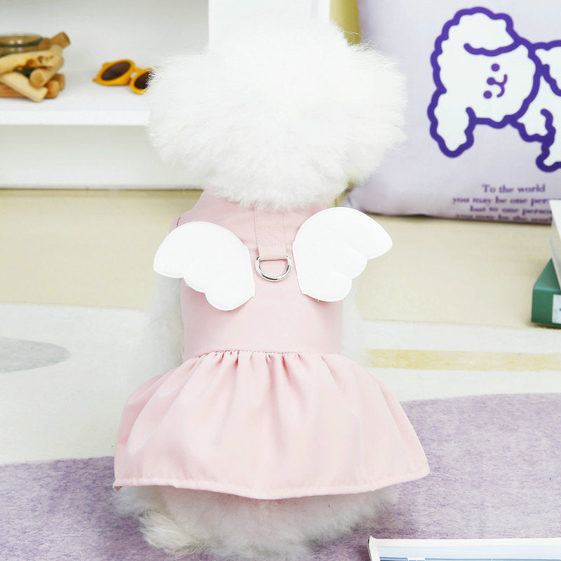 Wing Decor Dog Harness Dress