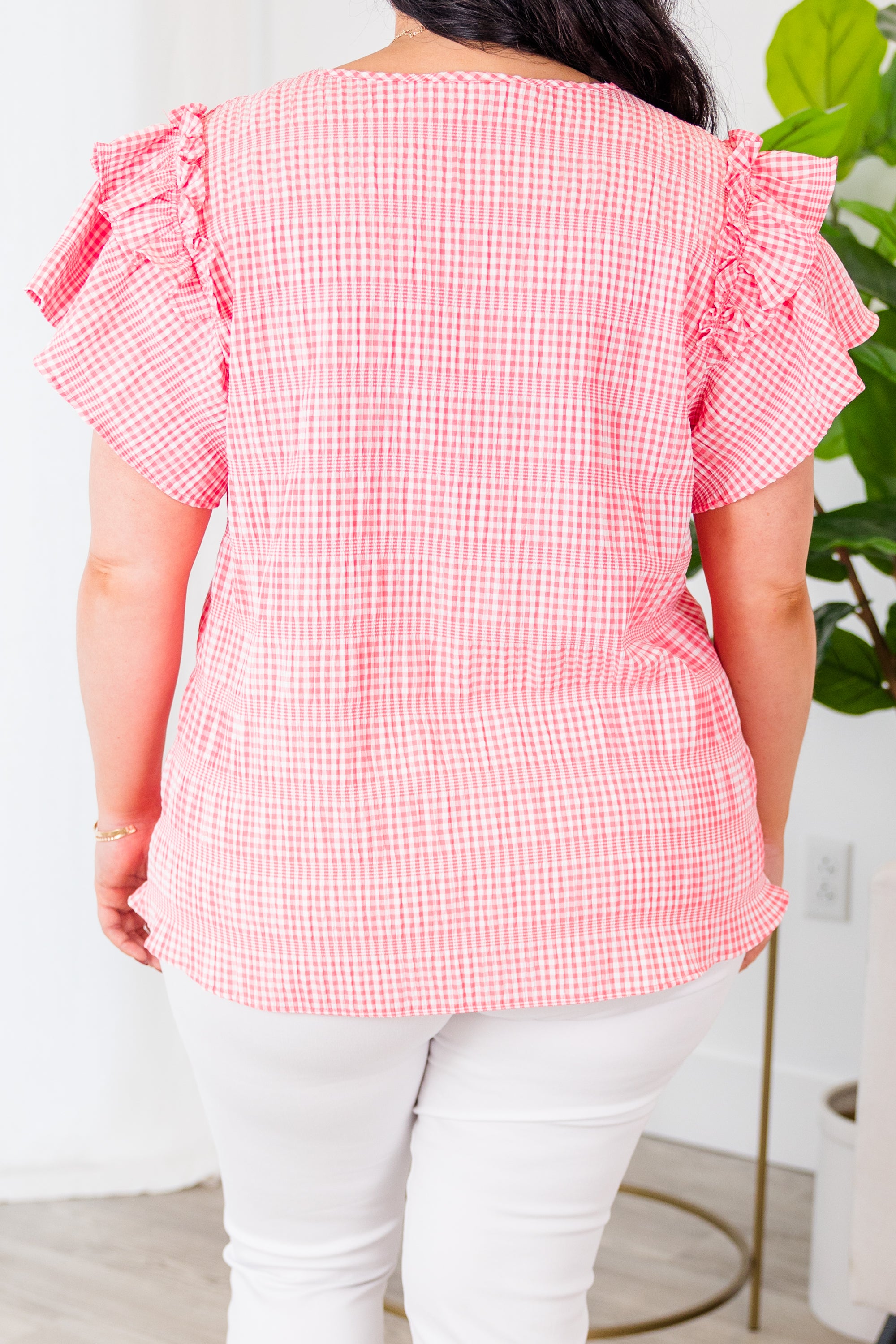 Hold Your Applause Top. Coral