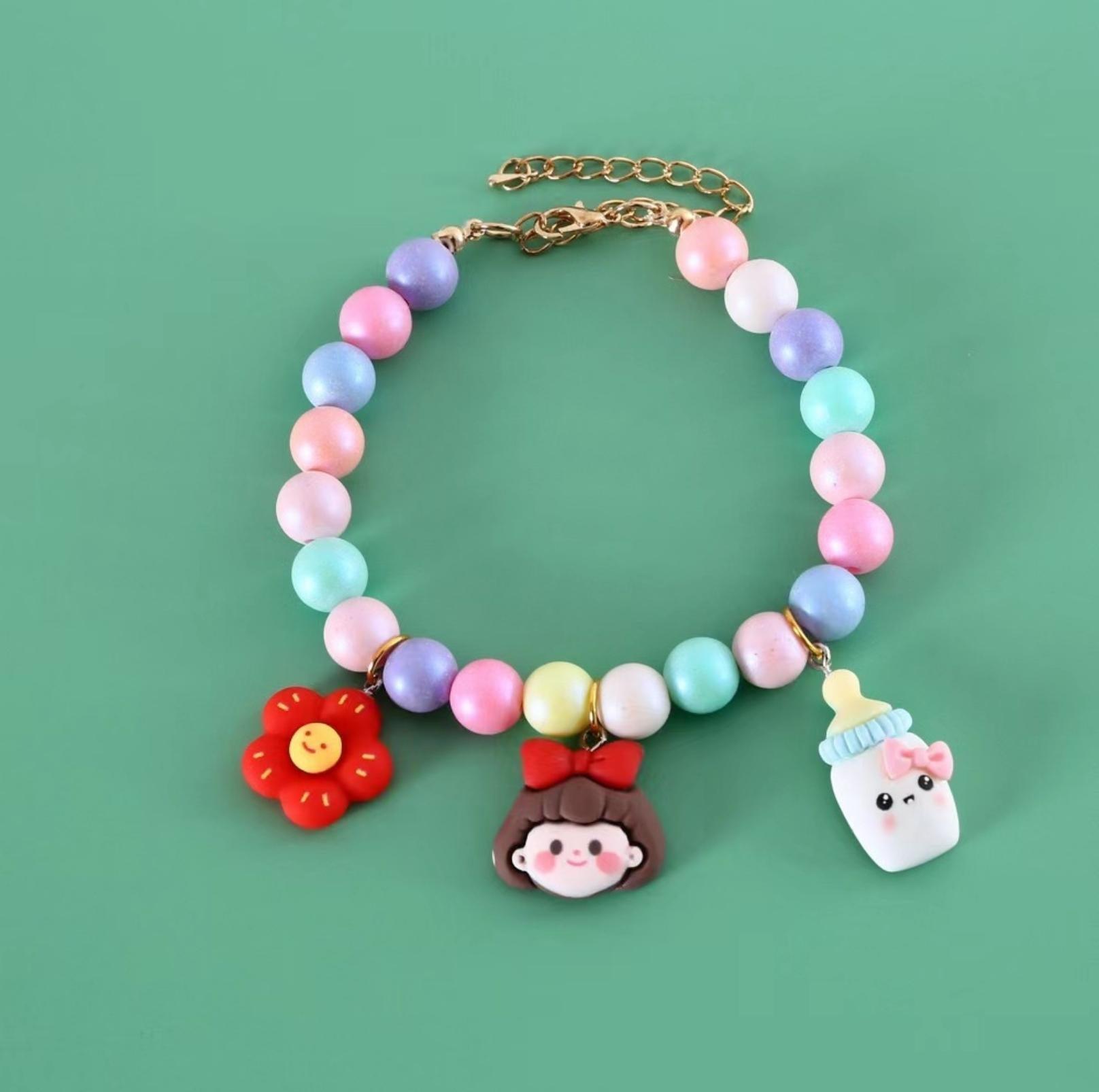 Dreamy Macaron Adjustable Cartoon Pendant Pet Collar