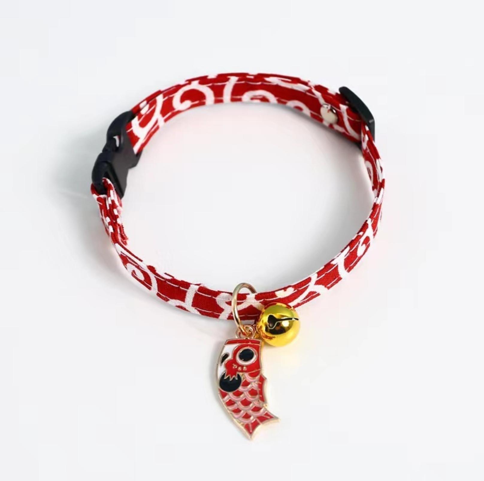 Koi Fish Pendant Adjustable Pet Collar